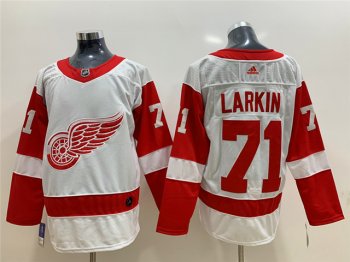 Detroit Red Wings #71 Dylan Larkin White Jersey