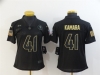 Women's New Orleans Saints #41 Alvin Kamara 2020 Black Salute To Service Limited Jersey