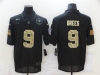 New Orleans Saints #9 Drew Brees 2020 Black Camo Salute To Service Limited Jersey
