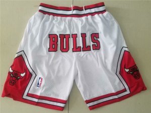 Chicago Bulls Just Don Bulls White Basketball Shorts