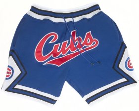 Chicago Cubs Just Don Cubs Blue Baseball Shorts