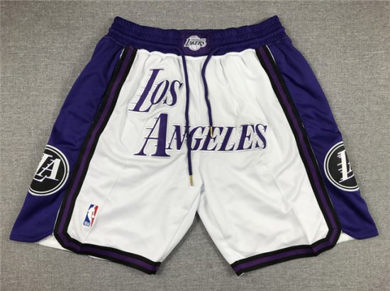 Los Angeles Lakers Los Angeles White City Edition Basketball Shorts