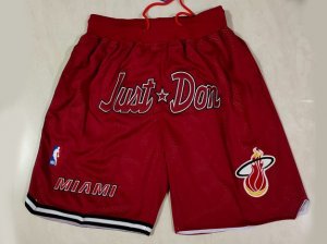 Miami Heat Just Don Red Basketball Shorts