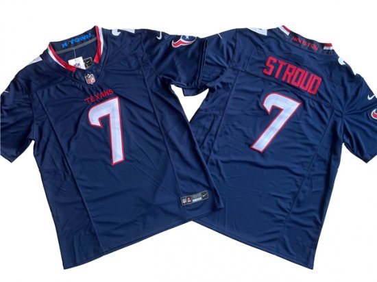 Houston Texans #7 C.J. Stroud 2024 Navy Vapor F.U.S.E. Limited Jersey