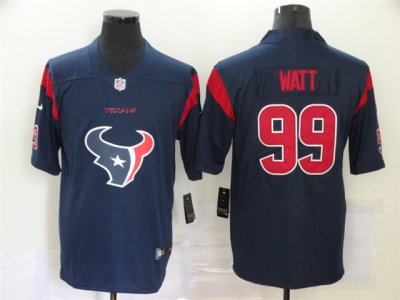 Houston Texans #99 J.J. Watt Navy Team Big Logo Vapor Limited Jersey