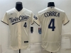 Minnesota Twins #4 Carlos Correa 2023 Alternate Cream Flex Base Jersey