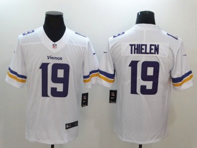 Minnesota Vikings #19 Adam Thielen White Vapor Limited Jersey
