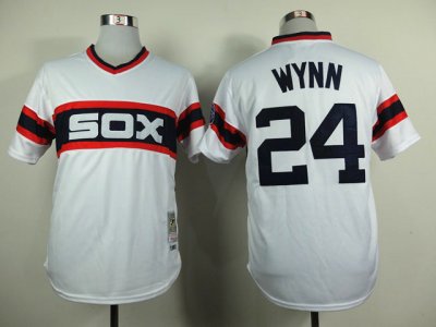 Chicago White Sox #24 Early Wynn 1983 Throwback White Jersey