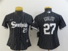 Women's Chicago White Sox #27 Lucas Giolito Black 2021 City Connect Cool Base Jersey