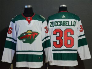 Minnesota Wild #36 Mats Zuccarello White Jersey