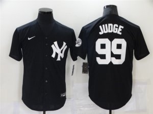 New York Yankees #99 Aaron Judge Black Fashion Cool Base Jersey