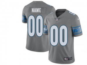 Detroit Lions #00 Gray Vapor Limited Custom Jersey