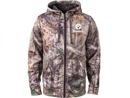 Pittsburgh Steelers Camo Pocket Pullover Hoodie