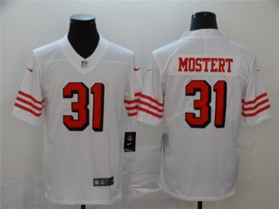 San Francisco 49ers #31 Raheem Mostert White Color Rush Limited Jersey
