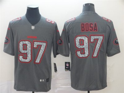 San Francisco 49ers #97 Nick Bosa Gray Camo Limited Jersey