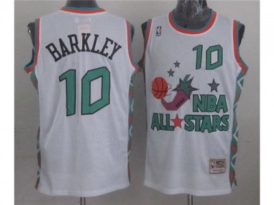 1996 NBA All-Star Game Western Conference #10 Charles Barkley White Hardwood Classic Jersey