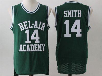 The Fresh Prince of Bel-Air Bel-Air Academy #14 Will Smith Green Movie Basketball Jersey