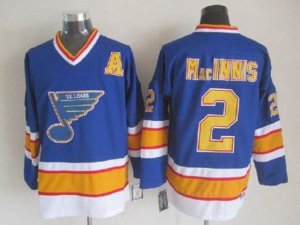 St. Louis Blues #2 Al MacInnis CCM Vintage Blue Jersey