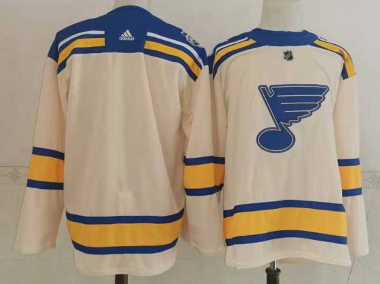 St. Louis Blues Blank Cream 2022 Winter Classic Jersey