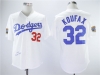 Los Angeles Dodgers #32 Sandy Koufax 1955 Throwback White Jersey