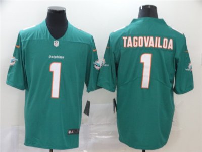 Miami Dolphins #1 Tua Tagovailoa Aqua Vapor Limited Jersey