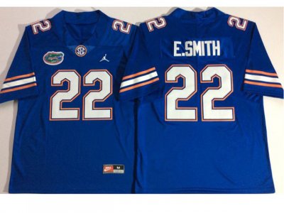 NCAA Florida Gators #22 Emmitt Smith Blue College Football Jersey