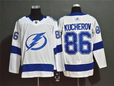Tampa Bay Lightning #86 Nikita Kucherov White Jersey