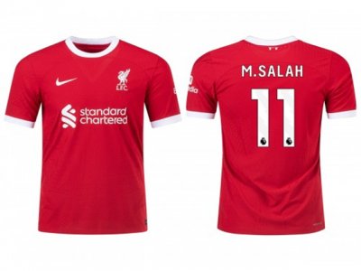 Club Liverpool #11 MOHAMED SALAH Home Red 2023/2024 Soccer Jersey