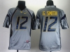 NCAA West Virginia Mountaineers #12 Geno Smith Gray Jersey