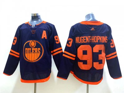 Edmonton Oilers #93 Ryan Nugent-hopkins Alternate Navy Jersey