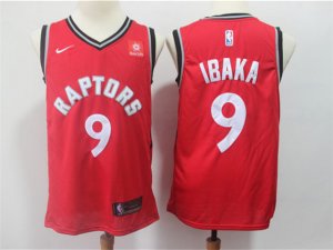 Toronto Raptors #9 Serge Ibaka Red Swingman Jersey