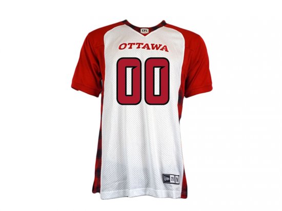 CFL Ottawa Redblacks #00 White Custom Football Jersey