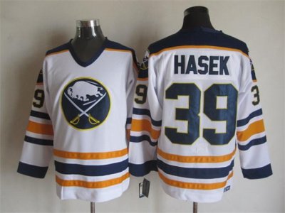 Buffalo Sabres #39 Dominik Hasek CCM Vintage White Jersey