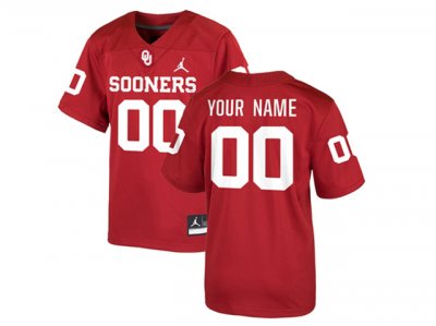 NCAA Oklahoma Sooners Custom #00 Red College Football Jersey