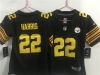 Women's Pittsburgh Steelers #22 Najee Harris Black Color Rush Limited Jersey