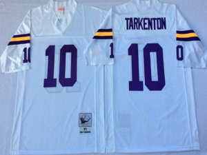 Minnesota Vikings #10 Fran Tarkenton 1975 Throwback White Jersey