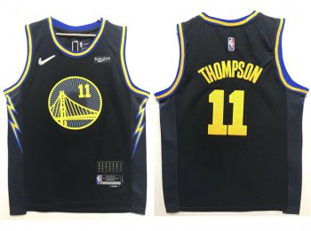 Golden State Warriors #11 Klay Thompson 2021-22 Black City Edition Swingman Jersey