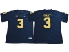 NCAA Michigan Wolverines #3 Rashan Gary Navy College Football Jersey
