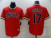 Los Angeles Angels #17 Shohei Ohtani Red Cooperstown Collection Cool Base Jersey