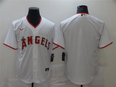 Los Angeles Angels Blank White Cool Base Team Jersey