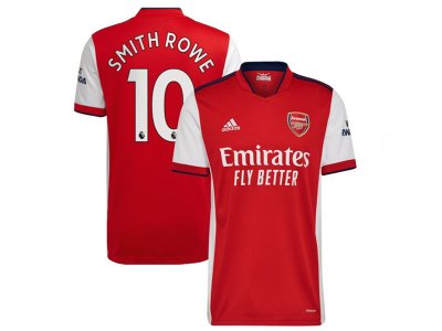 Club Arsenal #10 Smith Rowe Home Red 2021/22 Soccer Jersey