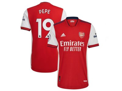 Club Arsenal #19 Pepe Home 2021/22 Soccer Jersey