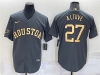 Houston Astros #27 Jose Altuve Charcoal 2022 MLB All-Star Game Cool Base Jersey