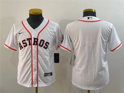 Youth Houston Astros White Cool Base Team Jersey
