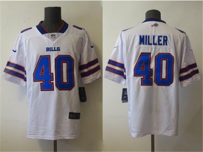 Buffalo Bills #40 Von Miller White Vapor Limited Jersey