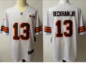 Cleveland Browns #13 Odell Beckham Jr. White 1946 Vapor Limited Jersey