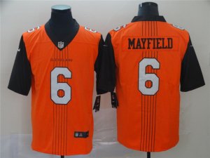 Cleveland Browns #6 Baker Mayfield Orange City Edition Limited Jersey