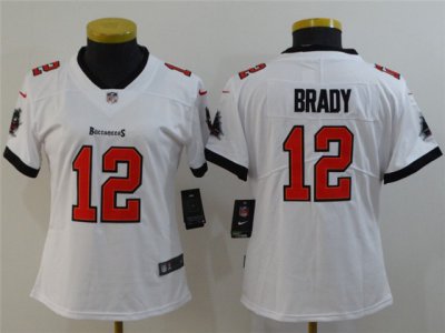 Women's Tampa Bay Buccaneers #12 Tom Brady White Vapor Limited Jersey