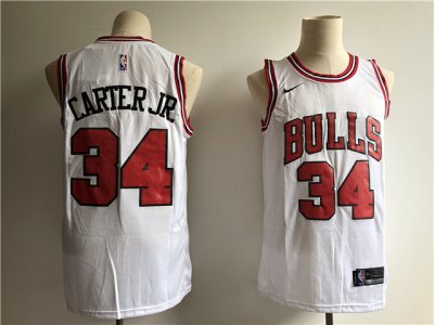 Chicago Bulls #34 Wendell Carter Jr. White Swingman Jersey