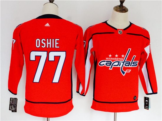 Women's Washington Capitals #77 T.J. Oshie Red Jersey